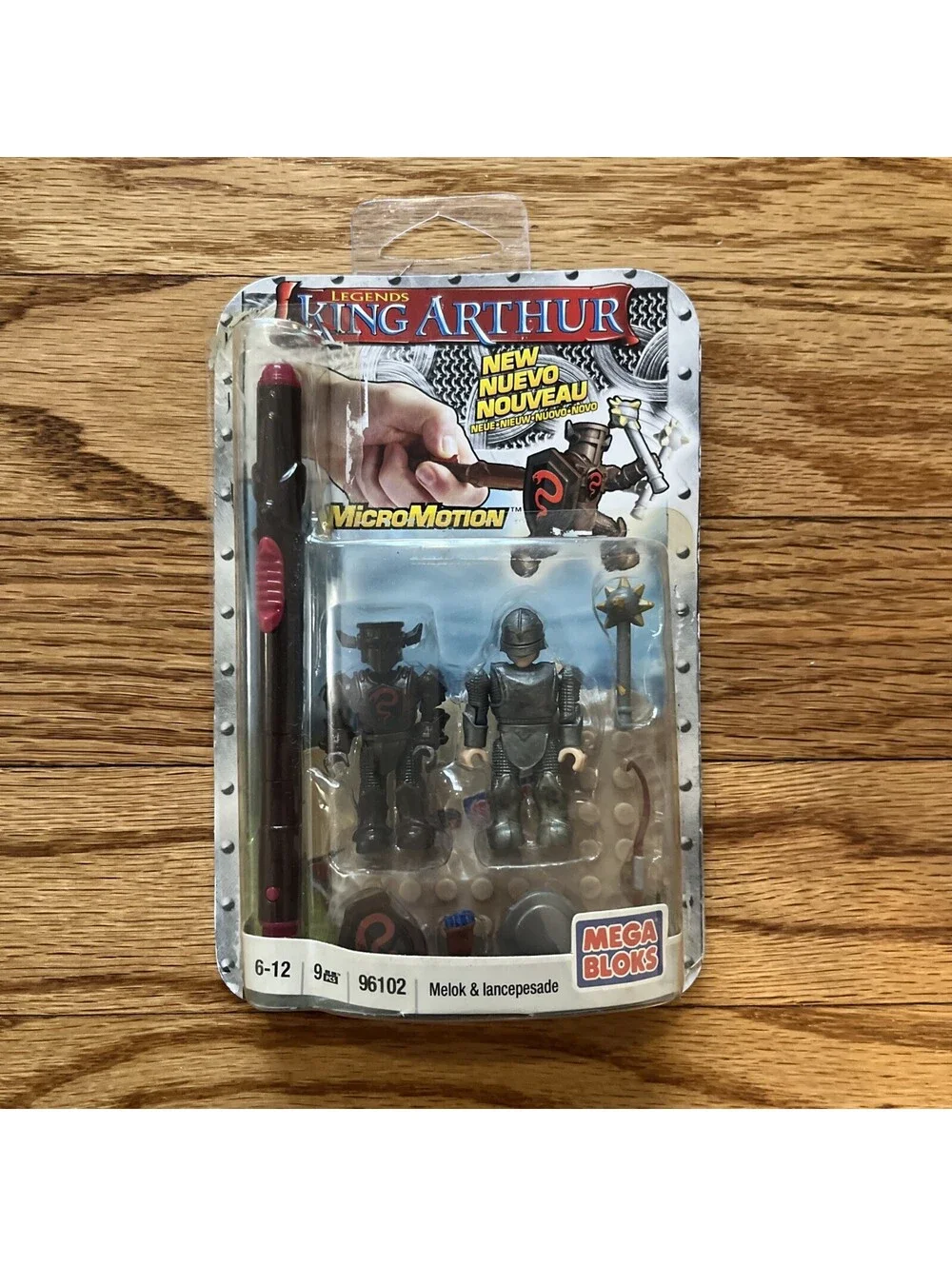 MEGA BLOKS KING ARTHUR MICRO MOTION ACTION FIGURES SET 96102 MELOK & LANCEPESADE